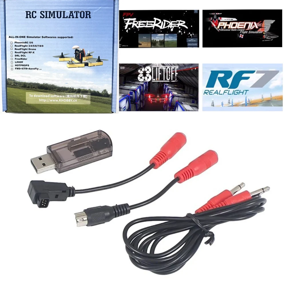 22-in-1 Wireless Simulator Dongle für Phoenix G5 G6 G7 RC Flight Sim – Bild 6
