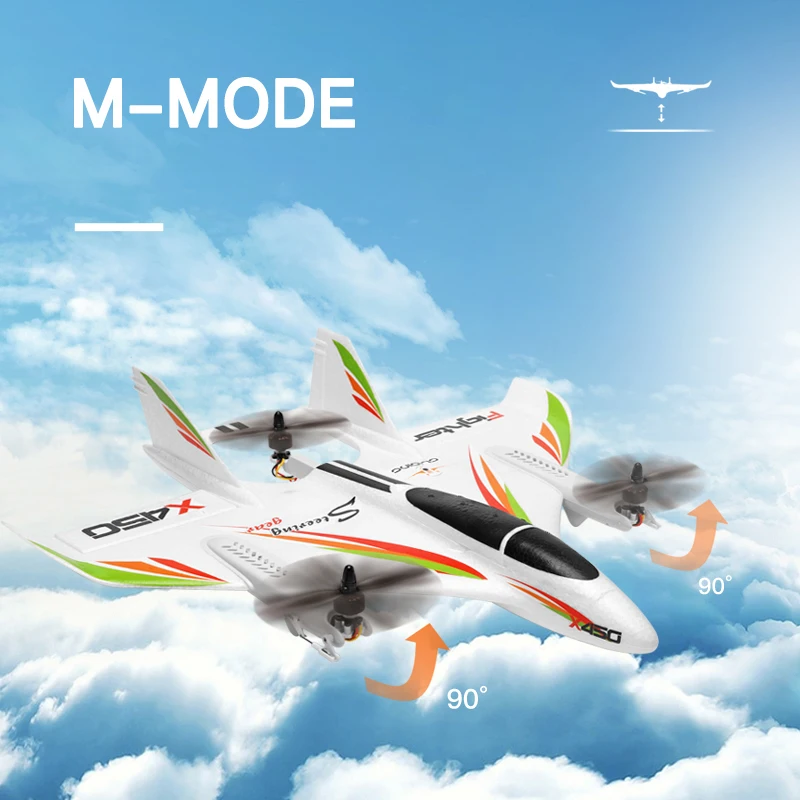 Wltoys xk x450 rc Flugzeug 6ch bürstenloses Flugzeug 2,4g Funks – Bild 3