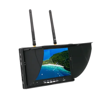 FPV-Monitor LCD5802D 5802D 7" 7 Zoll Monitor LCD-Bildschirm 800*480 5,8G 40CH mit DVR Eingebauter Batterie