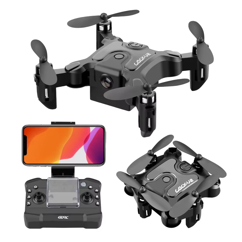 V2 Mini-Drohne mit 8K HD-Kamera, FPV RC-Drohnen, Professioneller RTF Quadrocopter, Faltbar mit Fünfseitiger