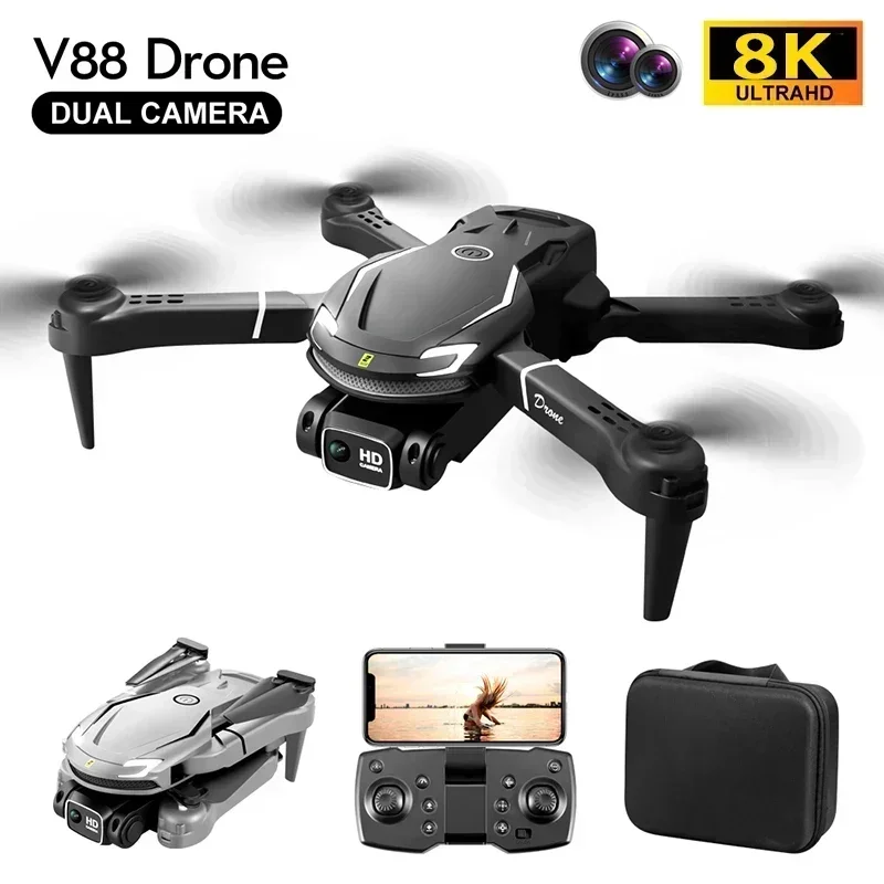 V88 Drohne 5G Professionelle HD-Doppelkamera Luftbildfotografie – Bild 5