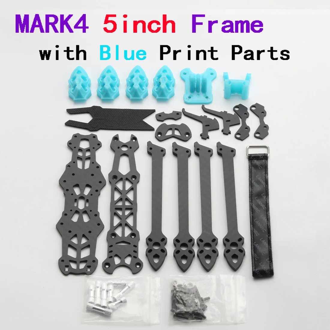 Mark4 5-Zoll-FPV-Carbonfaser-Rahmen, 225 mm Radstand, 5 mm Arm – Bild 6