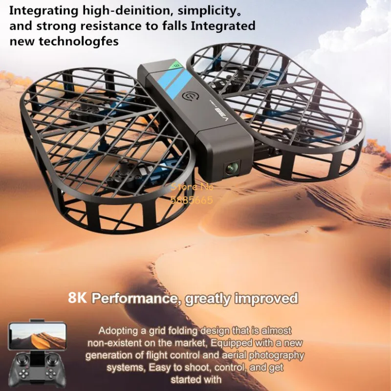 Kamera 360° ° Schutz Optischer Flusslokalisierung FPV RC MINI Drohne 2.4G Attitude Hover Faltbarer