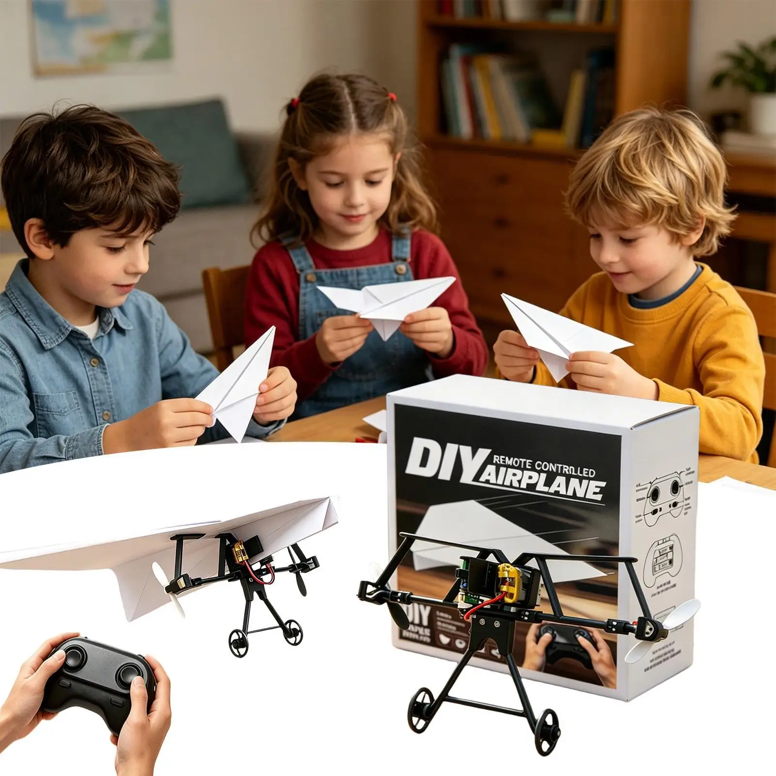 RC Papierflugzeug Ferngesteuertes Flugzeug Elektrisch Angetrieben – Bild 3