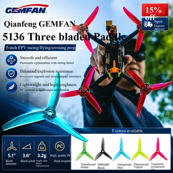 Gemfan VANOVER 5136 3-Blatt-PC-Propeller für FPV Freestyle Quadcopter Racing Drohne 5-Zoll-Propeller