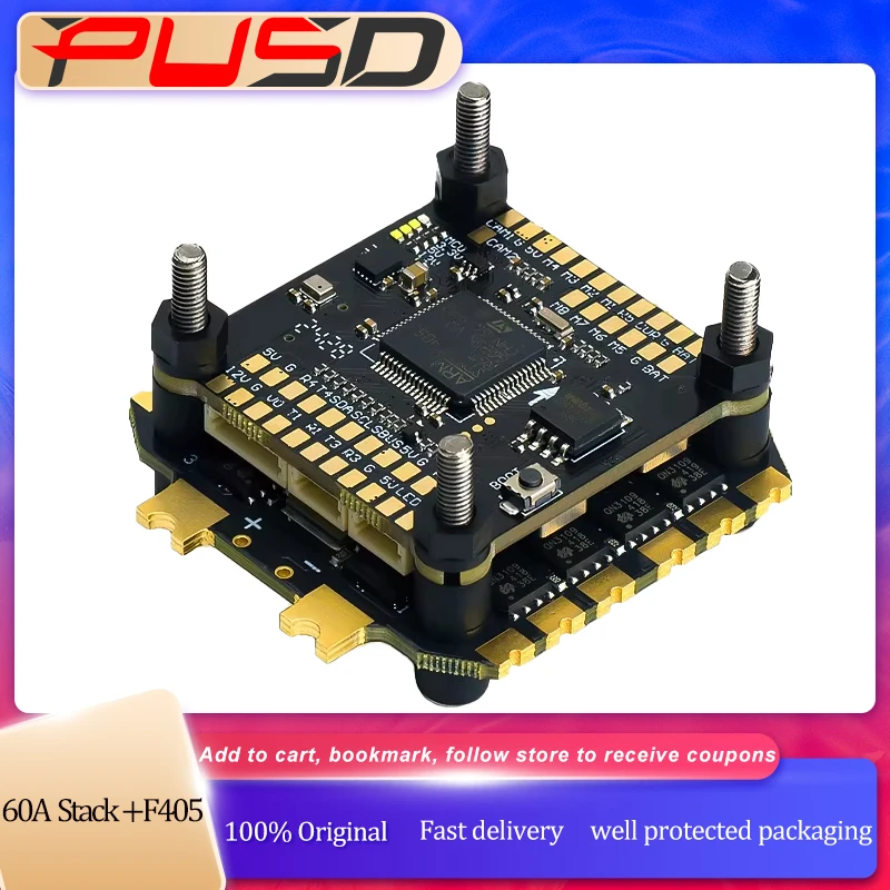 Axisflying Argus F405 Flight Controller 60A 4in1 ESC Stack 4-6S LIPO für FPV Freestyle Drohne