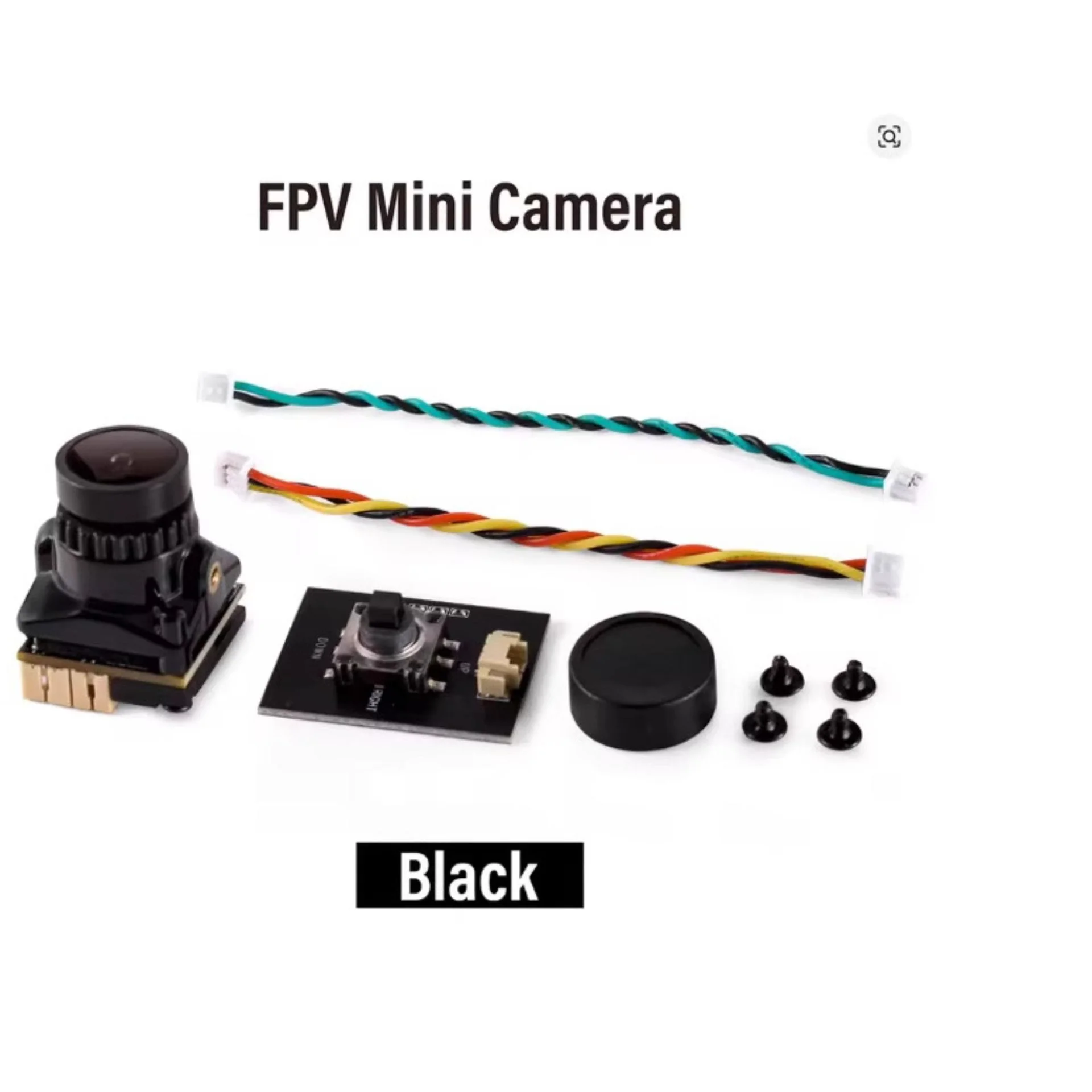 1800TVL FPV-Kamera 1/3' CMOS IR-blockierter Sensor 2,1mm Objektiv 5-40V Weitspannungsschaltbar NTSC/PAL OSD
