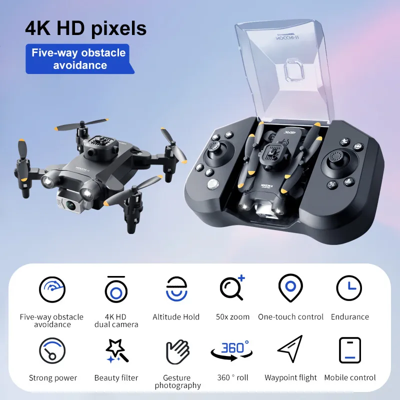Mini V30 WiFi FPV Drohne mit 4K HD Dual Kamera Hindernisvermeidung – Bild 6