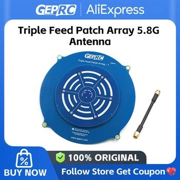 GEPRC Triple Feed Array 5,8 G 14DBI Zirkular polarisierte FPV-Antenne, kompatibel mit RHCP LHCP für RC Drone