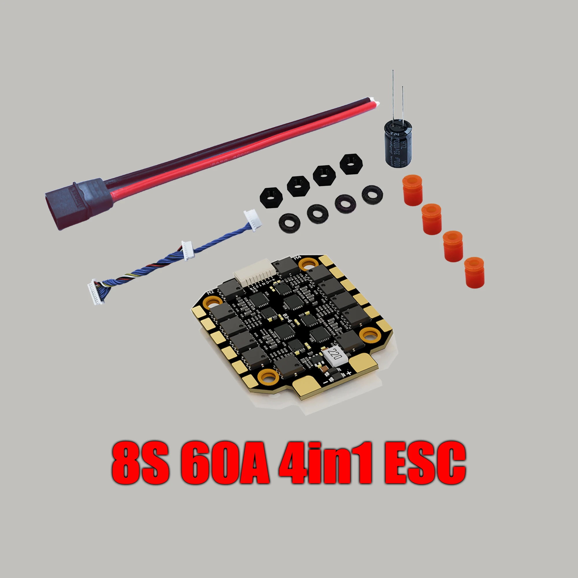 DAKEFPV F722 60A Stack ICM42688P F722 Flight Controller BLHELI_S 60A 4in1 ESC 30,5X30,5mm 3-8S für FPV
