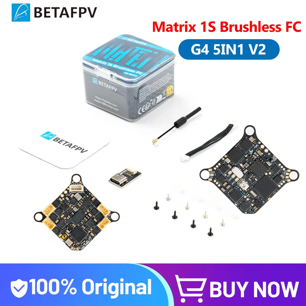 BETAFPV Matrix 1S Brushless 5in1 II AIO Flugcontroller 12A ESC für Air65 II/ Air75 II/ Meteor65 Pro/ Meteor75