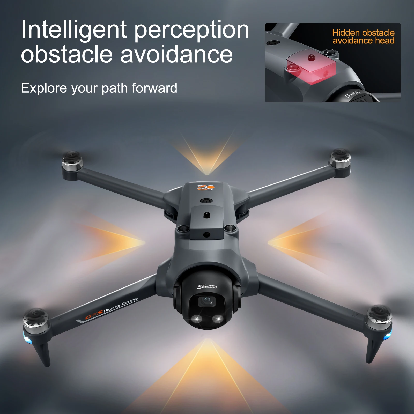 YL059 FPV GPS Quadcopter Drohne Doppelkameras Ausdauerbar – Bild 5