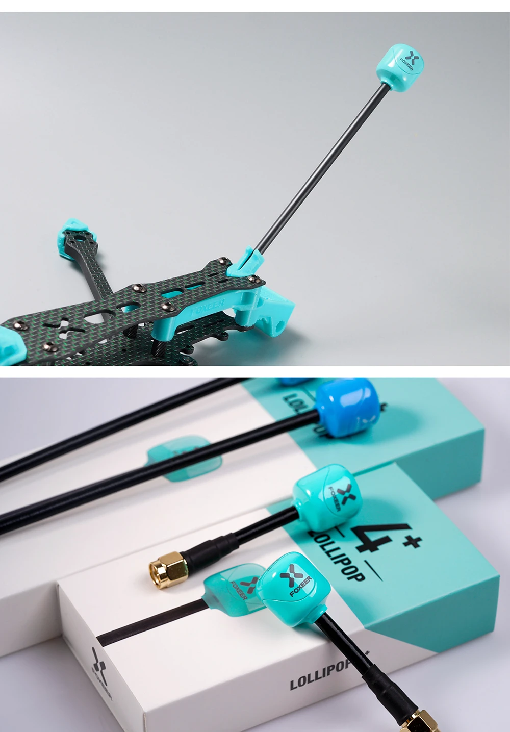 FOXEER FPV Antenne Lollipop 4 Plus 4+ 2 Stück 5,8G 2,6dBi Omni Mini – Bild 2