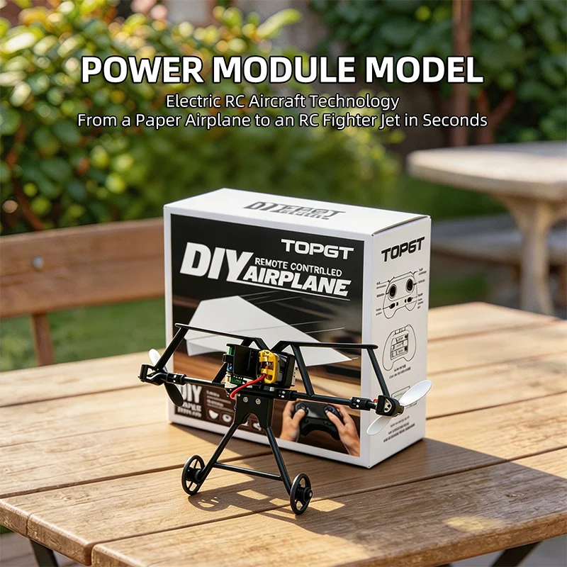 RC-betriebenes ferngesteuertes Papierflugzeug: Elektrisches DIY-Kit – Bild 4