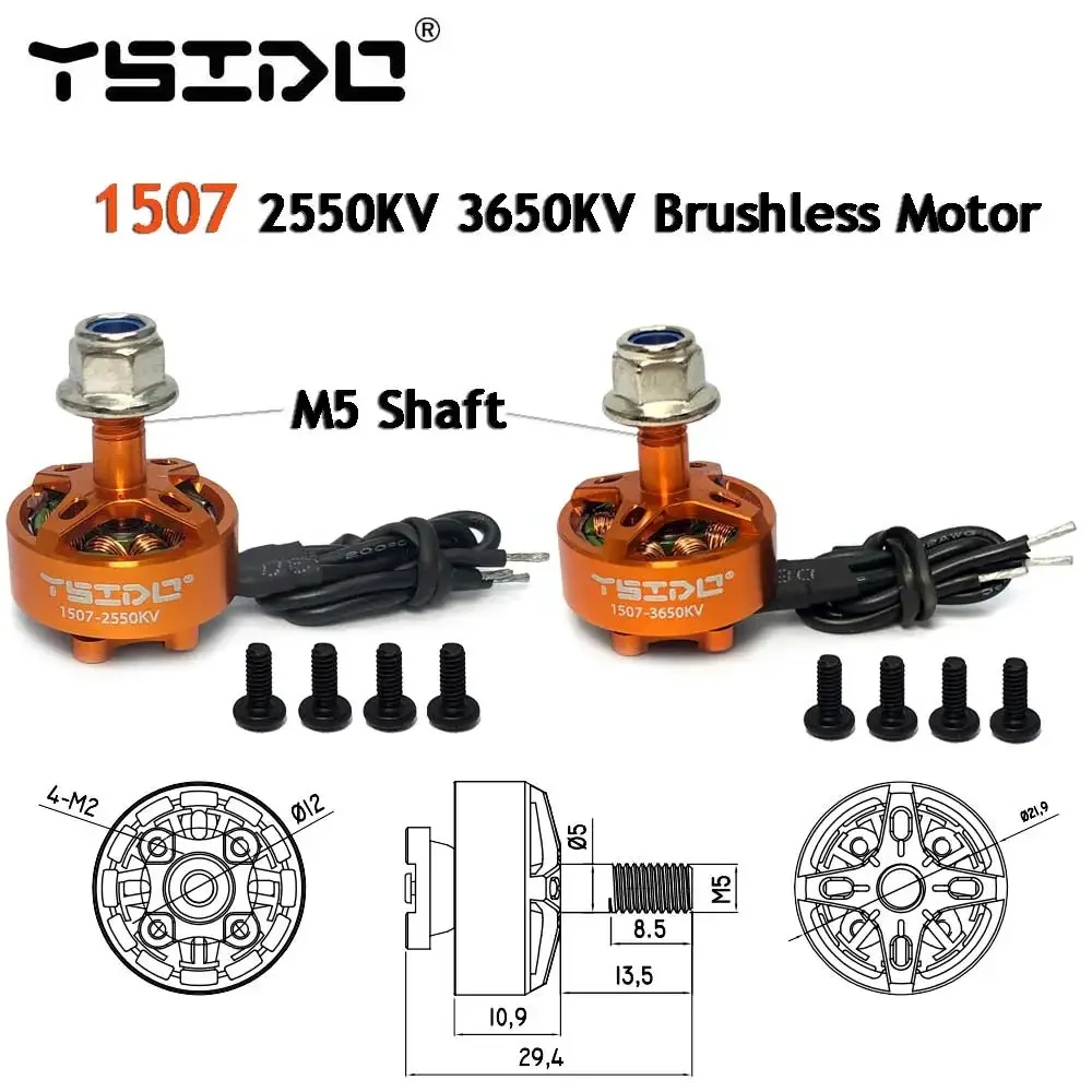 Leichter bürstenloser Motor 1103 1104 1204 1303 1404 1505 1507 1604 – Bild 3