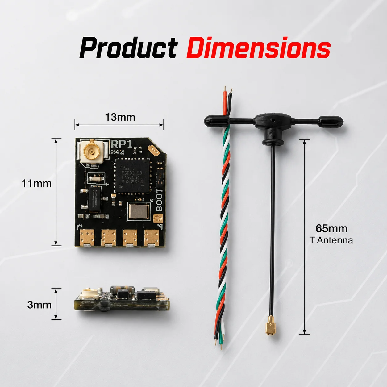 RadioMaster RP1 V2, 2,4GHz ExpressLRS Empfänger, 2,2g Nano RX 10mW – Bild 5