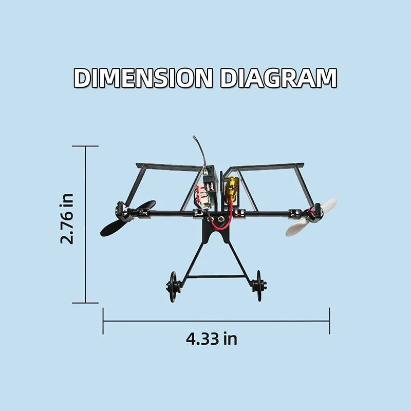 RC-betriebenes ferngesteuertes Papierflugzeug: Elektrisches DIY-Kit – Bild 6