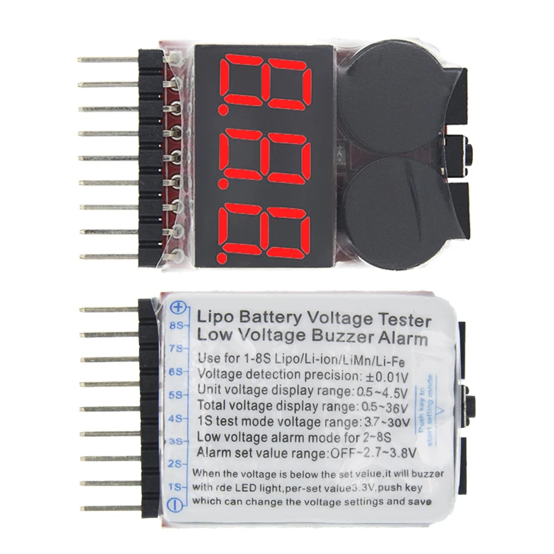 1-8S BBX1-8S 2IN1 Lipo Batteriespannungsprüfer – Bild 3