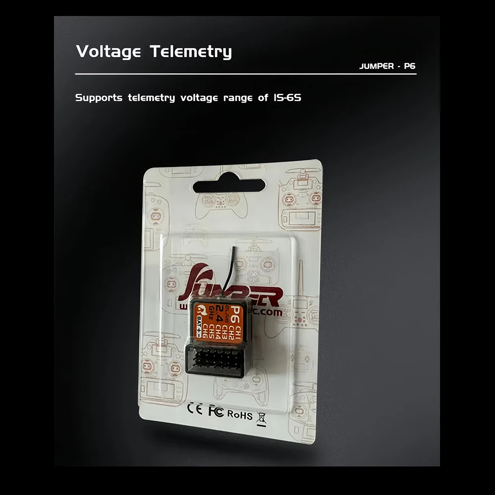 JumperRC ELRS 2,4G 6-Kanal PWM-Empfänger für Modellflugzeuge – Bild 3