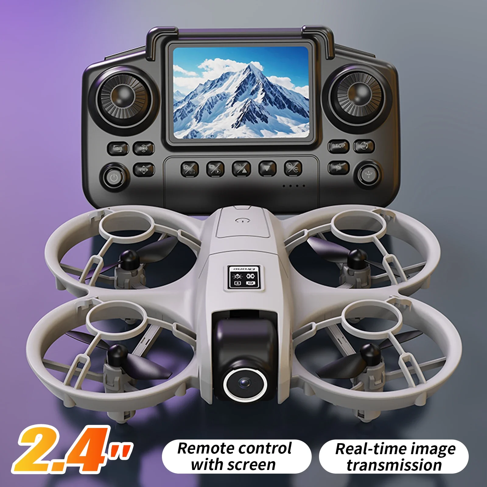 GISAEV YL3 Mini-Drohne für Kinder und Anfänger, 2,4G Bildschirmfernbedienung, Doppel-4K-HD-Kamera