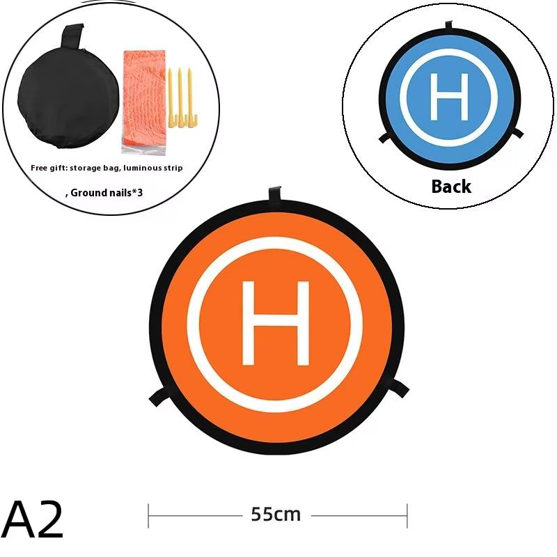 Drohnen-Landeplatz 55cm Faltbar Wasserdicht Doppelseitig Tragbarer Helipad für RC-Drohnen Quadcopter