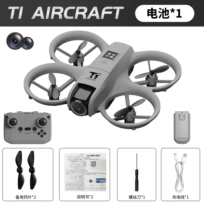 Mini-Drohne 4K HD mit doppelter, faltbarer Kamera, optischer Hindernisvermeidung, Quadcopter für Anfänger