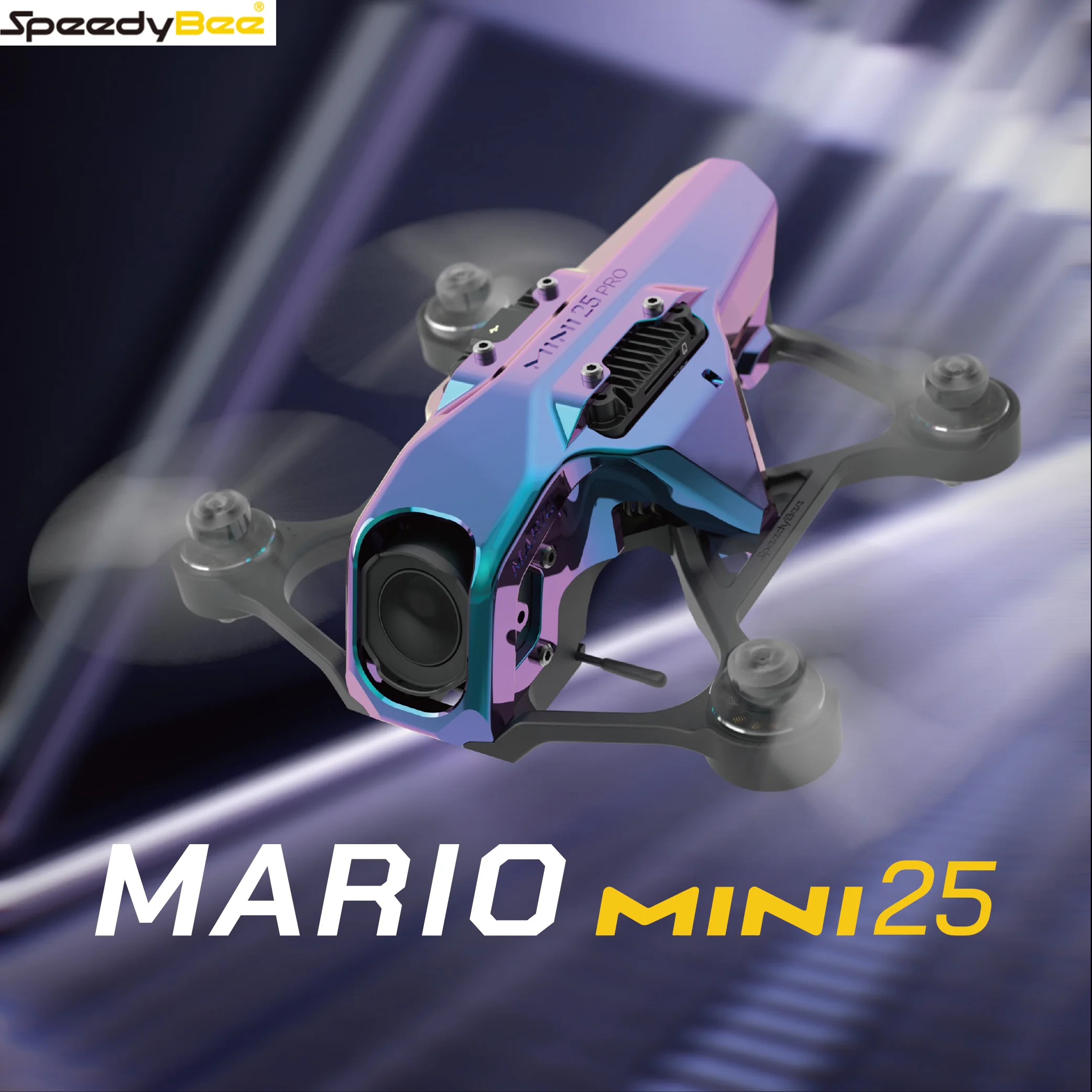 SpeedyBee Mario Mini25 2,5 Zoll Cinewhoop Quadcopter FPV Drohne WTFPV / O4 Version - F435 AIO 1303,5 6660KV