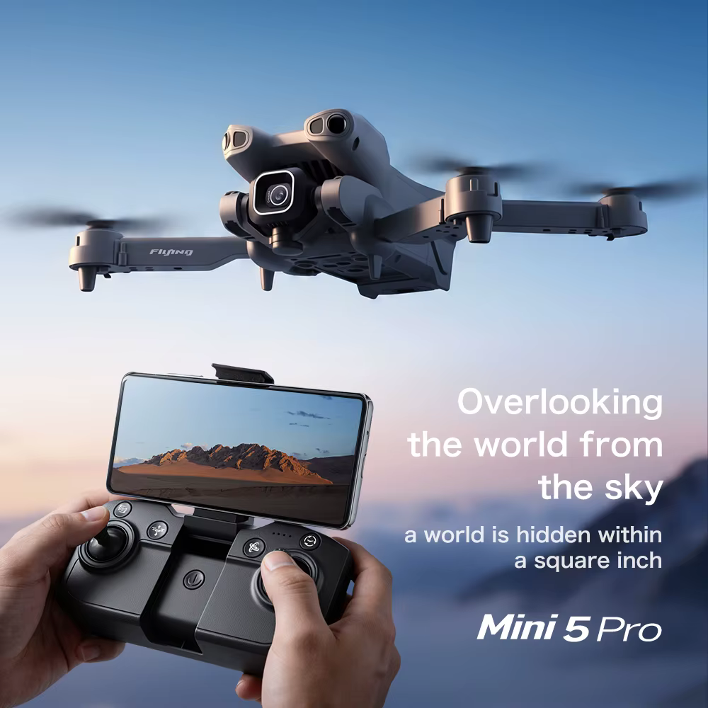 Mini5 Pro Faltbare Drohne für Luftaufnahmen, 95 g, Einsteiger-Quadcopter, optische Flusssteuerung