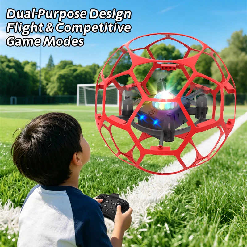 Z6 Mini-Drohne RC-Renn-Fußballdrohne 3D Vollschutz Druckhöhenregelung – Bild 6