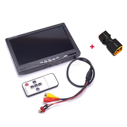 FPV 7 Zoll 7" Monitor LCD TFT 1024 x 600 Monitor Bildschirm Kein blau FPV Display Fotografie Sonnenschirm