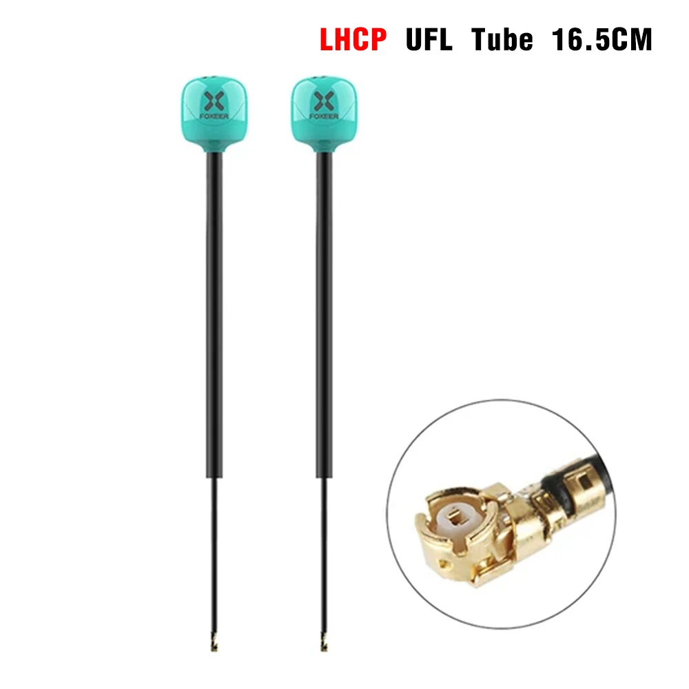 FOXEER FPV Antenne Lollipop 4 Plus 4+ 2 Stück 5,8G 2,6dBi Omni Mini Antenne RHCP LHCP SMA RPSMA MMCX UFL
