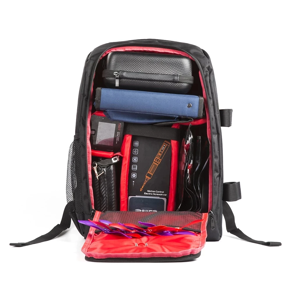 Fpv renn rucksack 44x31x18mm mit wasserdichtem sender strahl port tasche diy raum für rc fpv drone racing
