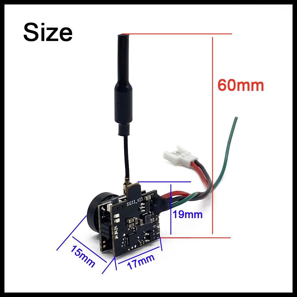 Spotter Micro FPV AIO Kamera 5.8G FOV120 ° 1200TVL Videosender 48CH – Bild 4