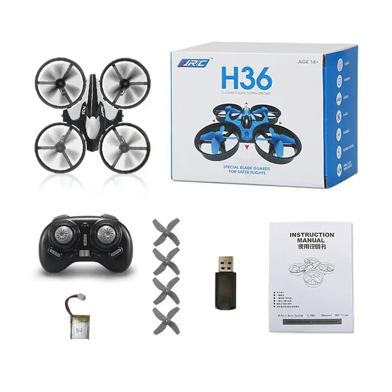 JJRC H36 Mini RC-Drohne mit 3D-Flip-Funktion, Headless-Modus, Luftdruck-Höhenfixierung, RC-Quadcopter