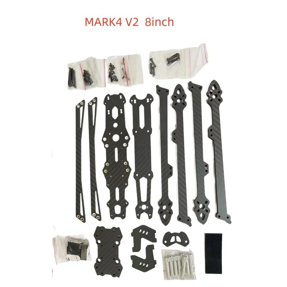 FPVKING 3K Carbonfaser-Rahmen MARK4 V2 8 Zoll 367mm 9 Zoll 387mm 10 Zoll 427mm Radstand RC FPV Freestyle