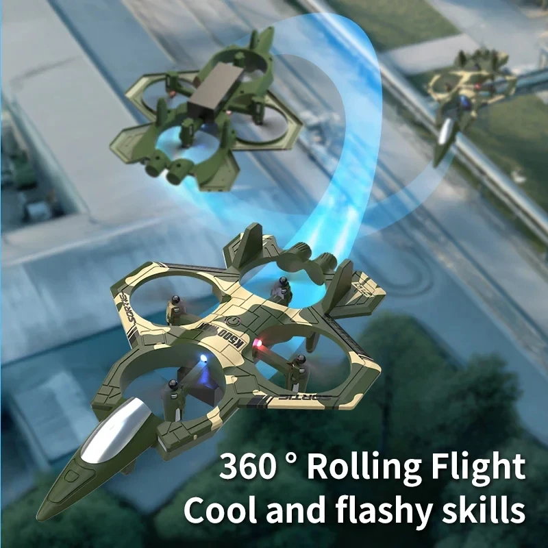 K500 MAX RC Plane Fighter 2,4 G Fernbedienung Stunt Glider 360 ° – Bild 5