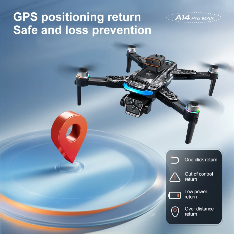 A14 Pro MAX GPS Rückkehrdrohne HD Luftbildfotografie Intelligente – Bild 5