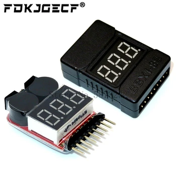 BX100 1-8S Lipo-Batteriespannungsprüfer/Niederspannungs-Summeralarm/Batterierspannungsprüfer mit zwei