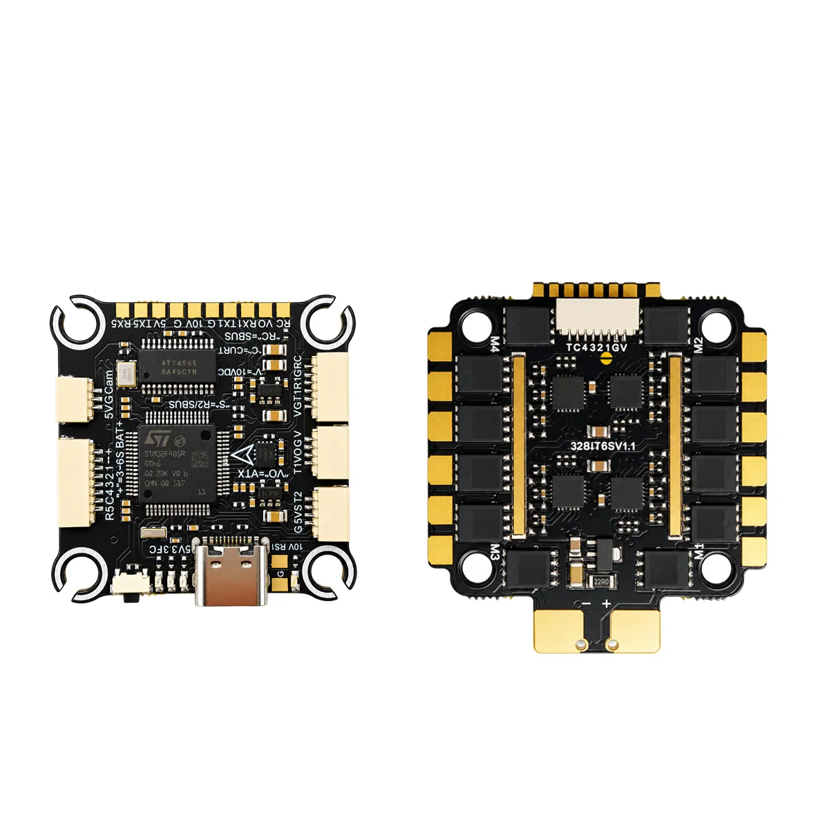 F405 Flugcontroller 6S 60A 4in1 BLHeli_32 ESC Stack Optional FC ESC – Bild 5