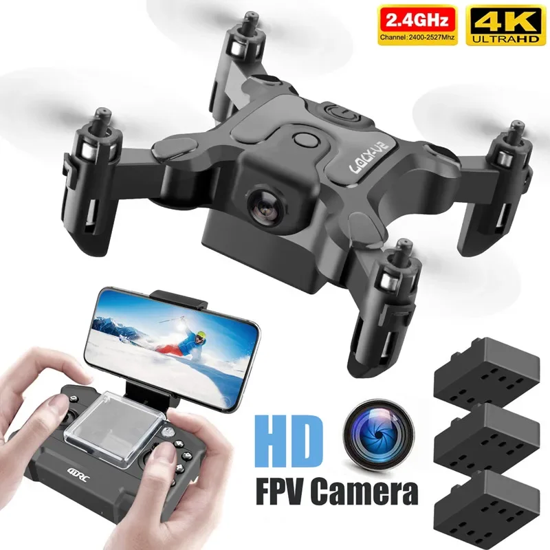 V2 Mini Drone 4K HD Kamera WiFi Fpv Luftdruck Höhe Halten – Bild 6