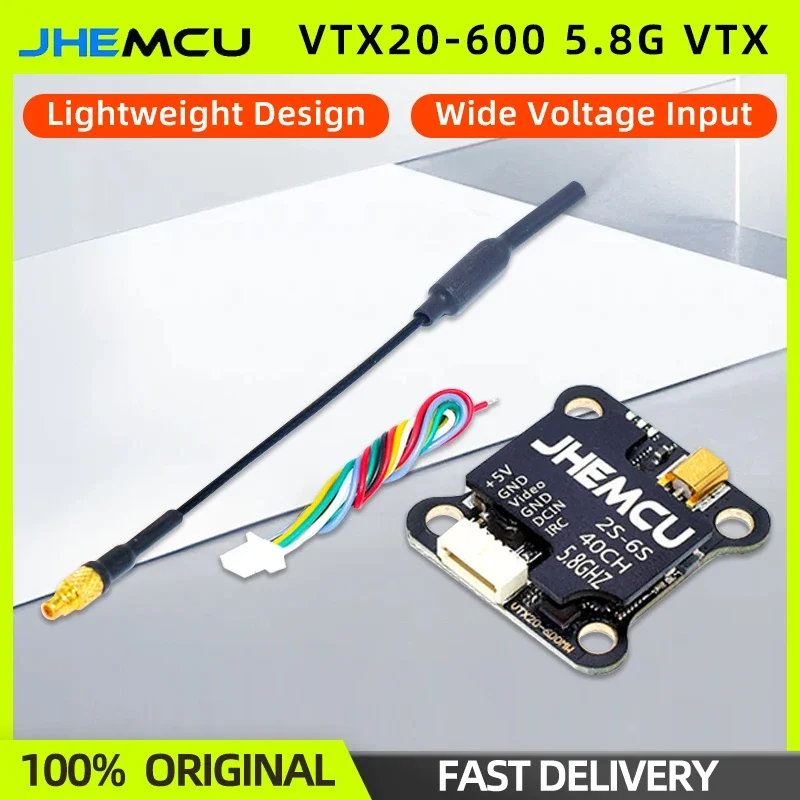 JHEMCU VTX20-600 5,8G 40CH FPV VTX Bild Sender PIT/25/100/200/400/600mW Für RC FPV Long Racing Drone