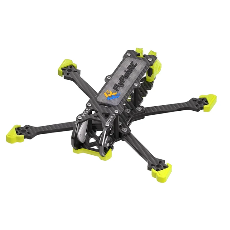 FlyFishRC Volador VX3.5 Kohlefaser-Rahmensatz 3,5 Zoll kompatibel mit O4 Pro Air Unit für FPV RC Freestyle