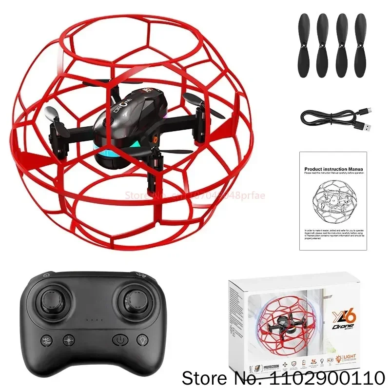 Yl16 RC Fliegender Ball Drohne Fußball-Quadcopter Stoßfest – Bild 3