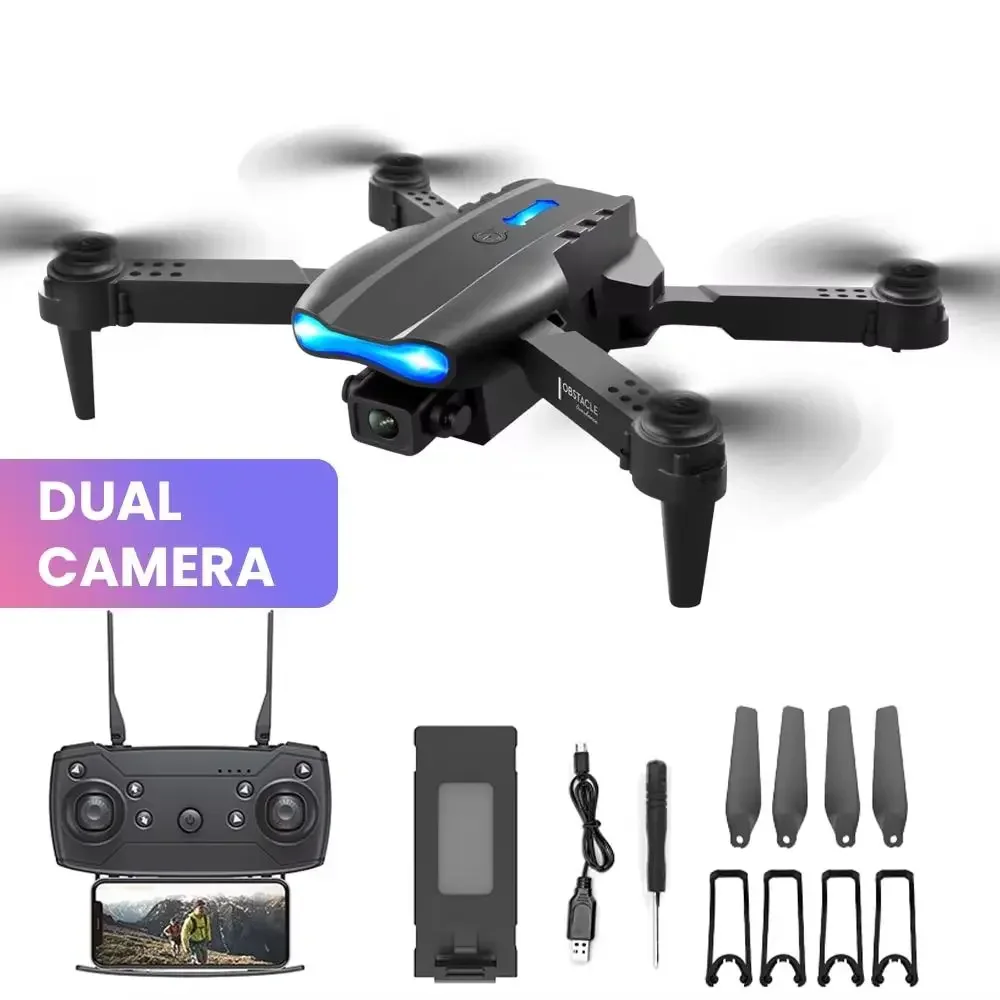 Faltbare 4K HD Weitwinkel-Kameradrohne | WIFI-Höhenhaltungs-RC-Quadcopter für Luftaufnahmen