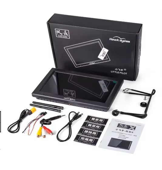 Hawkeye Little Pilot Captain X FPV-Monitor mit DVR 5,8G 60CH 10,2 Zoll Dual-Empfänger 1024x600 LED 16:9