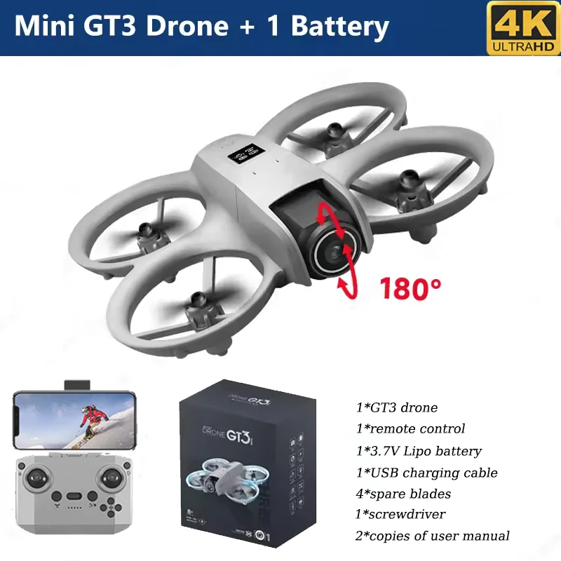 GT3 MAX Mini Drohne 5G 8K GPS Professionelle HD Luftaufnahmen Dynamische Beleuchtung Fernbedienung Flugzeug