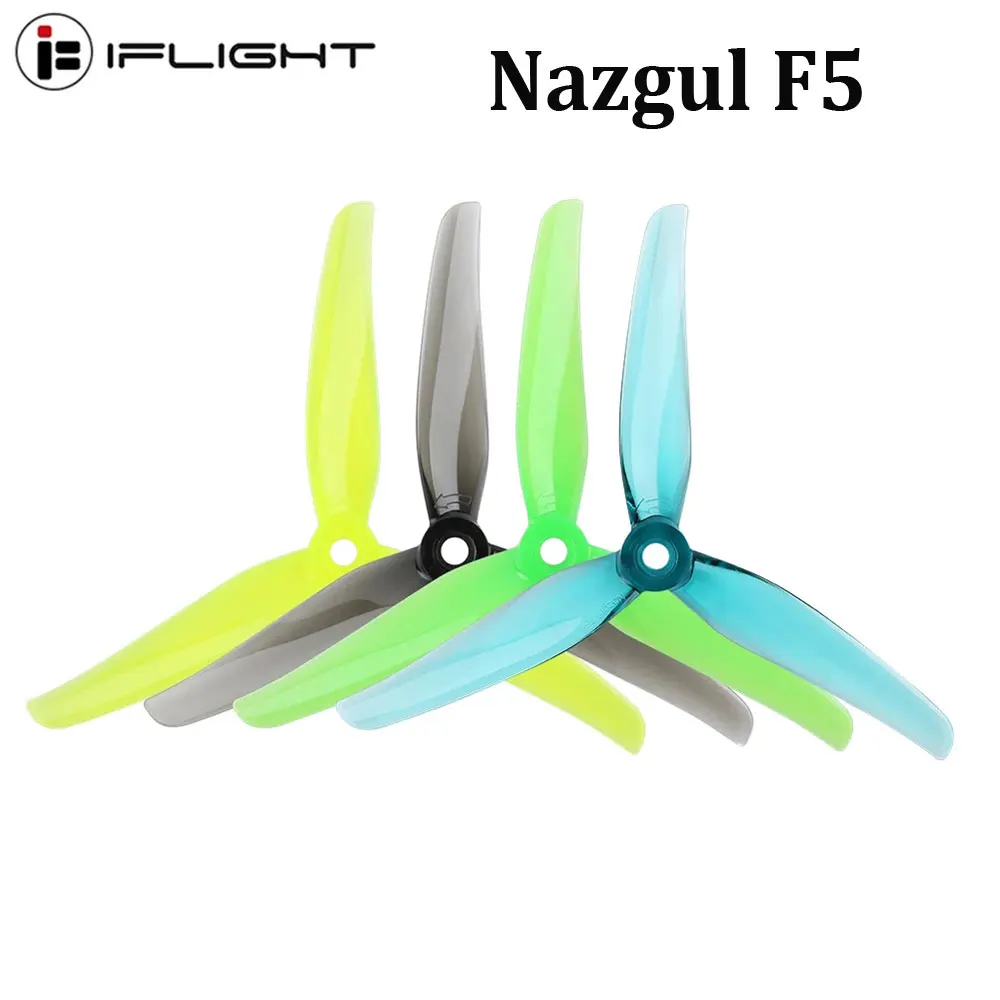 4 Paar IFlight Nazgul F5/5140 5 Zoll 3-Blatt-/Tri-Blatt-Propeller mit 5 mm Befestigungsloch für FPV Racing
