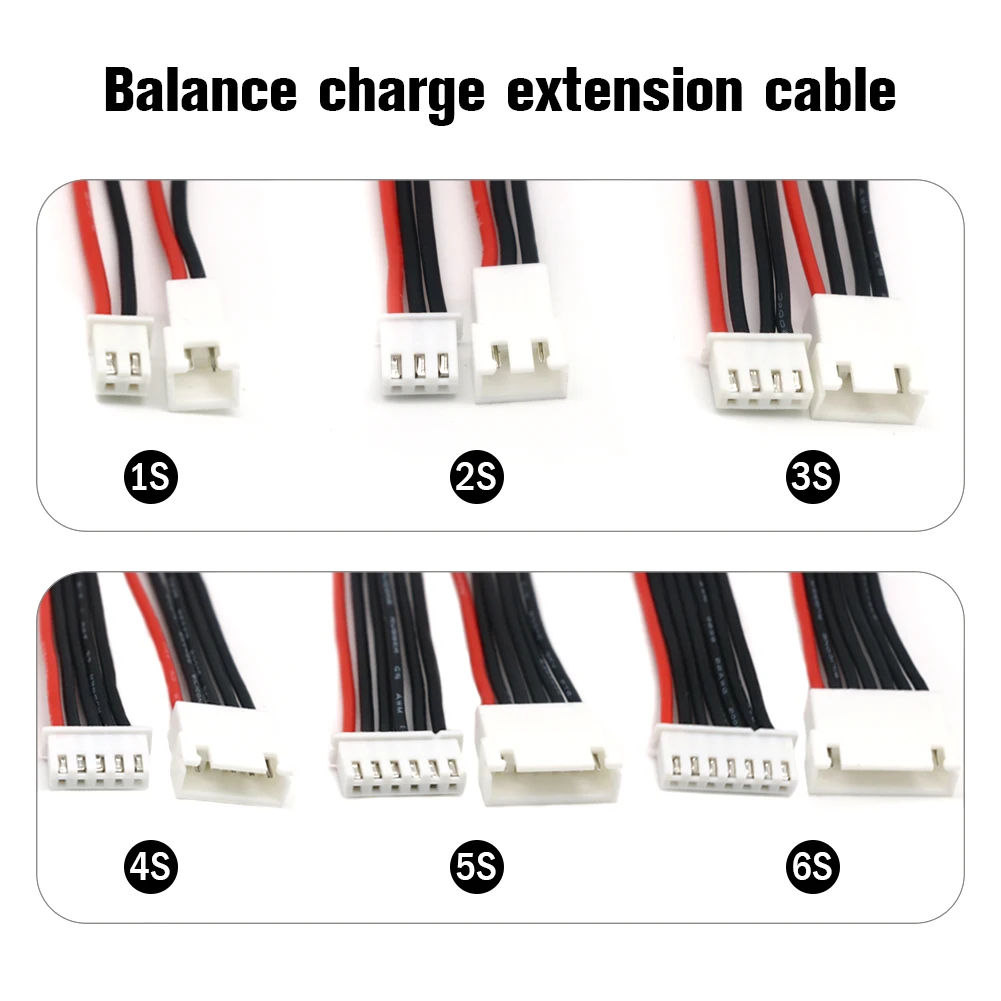 JST-XH 1S 2S 3S 4S 5S 6S 20cm 22AWG Lipo Balance draht (5 Stück) – Bild 3