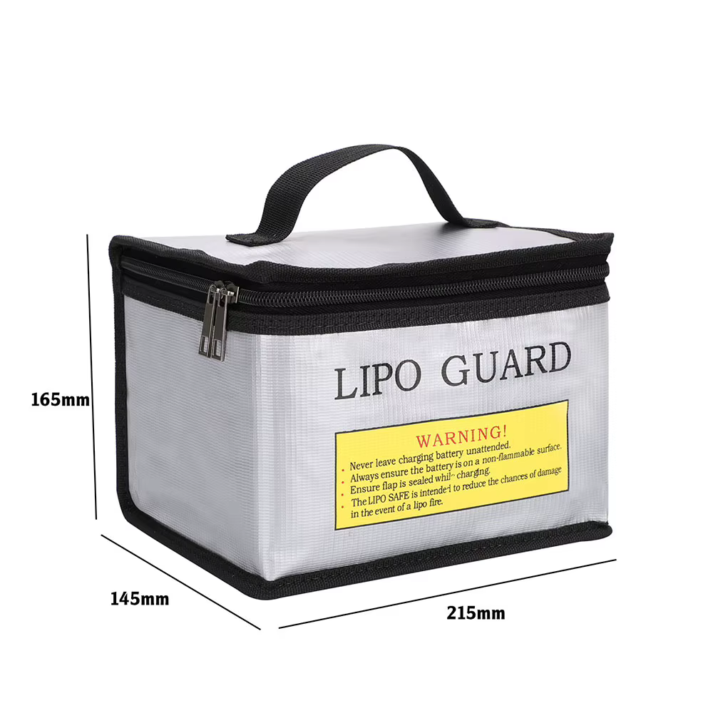RC Lipo Batterieschutz Sichere tragbare Aufbewahrungshandtasche Lipo Batterie sichere Tasche 215 * 145 * 165