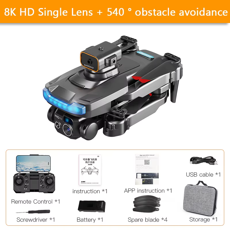 2025 P15 Professionelle Drohne 8K Dual Kamera GPS Hindernisvermeidung Optischer Fluss Positionierung